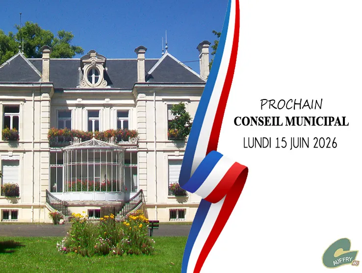 Lire la suite de l'actualité PROCHAIN CONSEIL MUNICIPAL : LUNDI 15 JUIN 2026