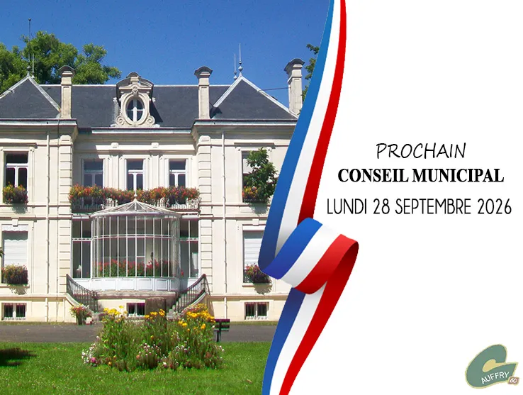 Lire la suite de l'actualité PROCHAIN CONSEIL MUNICIPAL : LUNDI 28 SEPTEMBRE 2026